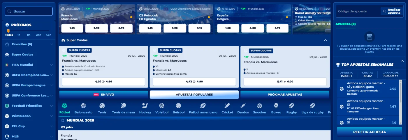 Apuestas deportivas